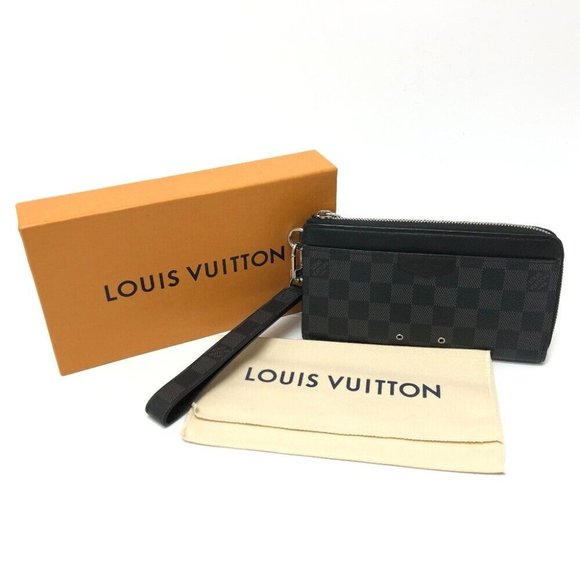 LOUIS VUITTON N60379 Damier Graphite Zippy Dragonnes L-shaped wallet with strap - Picture 11 of 11